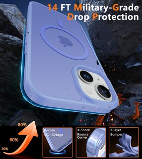 Foto 6 | Foto 6 | Funda De Teléfono Fntcase Para Iphone 13/14 Magnética Translúcida Mate - Venta Internacional.