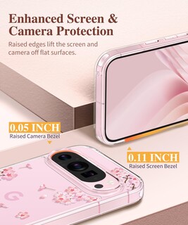 Foto 5 | Foto 5 | Funda De Teléfono Gviewin Para Google Pixel 9/pixel 9 Pro Sakura/pink - Venta Internacional.