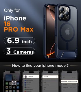 Foto 2 | Foto 2 | Funda De Teléfono Temdan Magnetic Compatible Con Iphone 16 Pro Max - Venta Internacional.