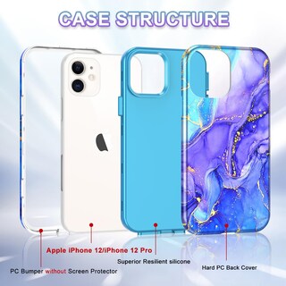 Foto 5 | Foto 5 | Funda De Teléfono Btscase Para Iphone 12/12 Pro De 6.1 Pulgadas A Prueba De Golpes, Rosa Intenso - Venta Internacional.