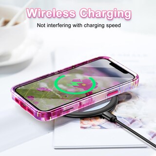 Foto 6 | Foto 6 | Funda De Teléfono Btscase Para Iphone 12/12 Pro De 6.1 Pulgadas A Prueba De Golpes, Rosa Intenso - Venta Internacional.