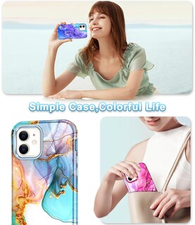 Foto 7 | Foto 7 | Funda De Teléfono Btscase Para Iphone 12/12 Pro De 6.1 Pulgadas A Prueba De Golpes, Rosa Intenso - Venta Internacional.
