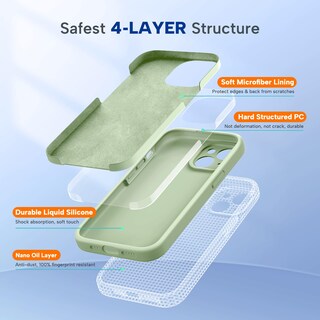 Foto 2 | Foto 2 | Funda Para Teléfono Miracase Compatible Con Iphone 15 De Silicona Líquida - Venta Internacional.