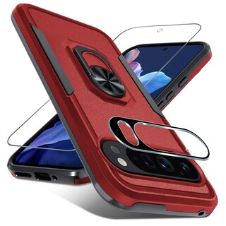 Foto 1 | Foto 1 | Funda De Teléfono Janmitta Para Google Pixel 9/9 Pro Con Protector Rojo - Venta Internacional.