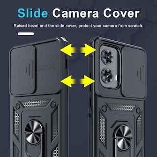 Foto 3 | Foto 3 | Funda De Teléfono Janmitta Compatible Con Moto Edge 2024 Negra - Venta Internacional.