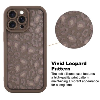 Foto 3 | Foto 3 | Funda Kanghar Con Estampado De Leopardo Para Iphone 15 Pro Max De 6.7 Pulgadas, Color Marrón - Venta Internacional.