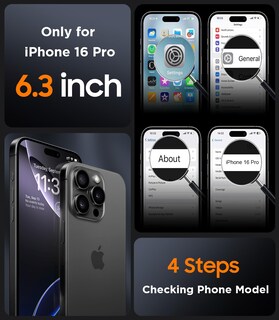 Foto 2 | Foto 2 | Funda De Teléfono Spidercase Para Iphone 16 Pro Con Protector De Pantalla - Venta Internacional.