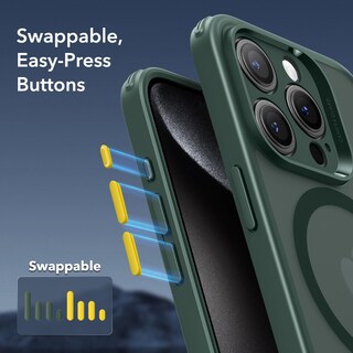 Foto 6 | Foto 6 | Set De Fundas Esr Para Iphone 15 Pro Max Con Protector De Pantalla, Color Verde - Venta Internacional.