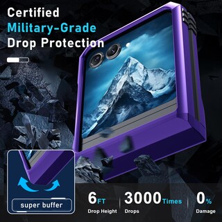 Foto 5 | Foto 5 | Funda Para Teléfono Janmitta Compatible Con Moto Razr 2024, Color Morado - Venta Internacional.