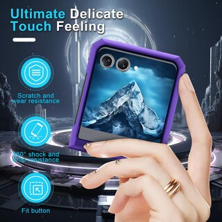 Foto 6 | Foto 6 | Funda Para Teléfono Janmitta Compatible Con Moto Razr 2024, Color Morado - Venta Internacional.