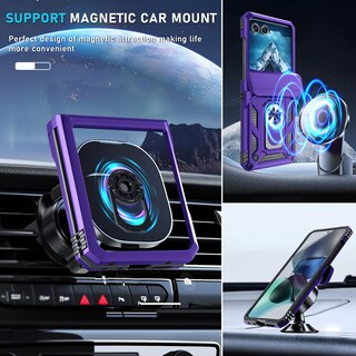 Foto 7 | Foto 7 | Funda Para Teléfono Janmitta Compatible Con Moto Razr 2024, Color Morado - Venta Internacional.