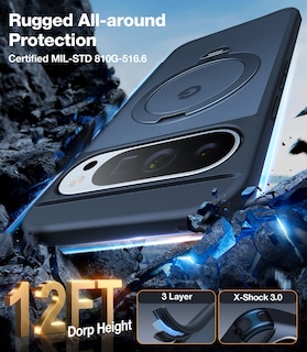 Foto 5 | Foto 5 | Funda Para Teléfono Torras 360° Spin Magnetic Stand Google Pixel 9 Pro - Venta Internacional.