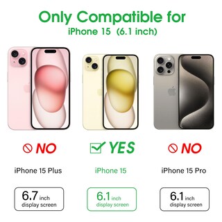 Foto 2 | Foto 2 | Funda De Teléfono Compatible Con Iphone 15 De 6.1 Pulgadas Con Tarjetero - Venta Internacional.