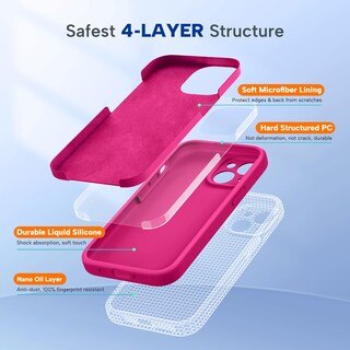 Foto 2 | Foto 2 | Funda Para Teléfono Miracase Compatible Con Iphone 15 De Silicona Líquida - Venta Internacional.