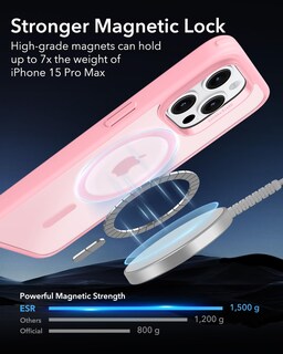 Foto 4 | Foto 4 | Funda De Teléfono Esr Para Iphone 15 Pro Max Con Magsafe, Amarilla - Venta Internacional.