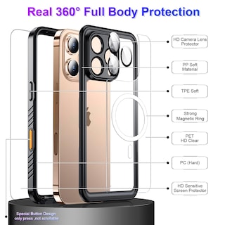 Foto 5 | Foto 5 | Funda Impermeable Temdan Compatible Con Iphone 16 Pro Max - Venta Internacional.