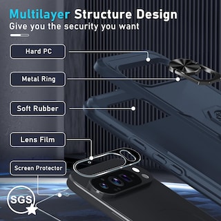 Foto 3 | Foto 3 | Funda De Teléfono Y Protector De Pantalla Para Google Pixel 9/9 Pro - Venta Internacional.