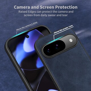 Foto 4 | Foto 4 | Funda De Piel Sintética X-level Para Google Pixel 9/9 Pro, Piel Sintética, Color Azul - Venta Internacional.