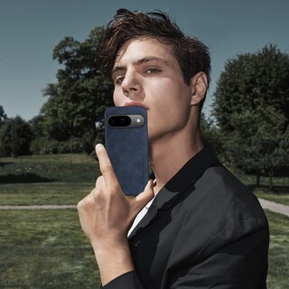 Foto 7 | Foto 7 | Funda De Piel Sintética X-level Para Google Pixel 9/9 Pro, Piel Sintética, Color Azul - Venta Internacional.