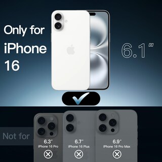 Foto 2 | Foto 2 | Funda Jetech 5 En 1 Para Iphone 16 De 6.1 Pulgadas Con Protectores - Venta Internacional.