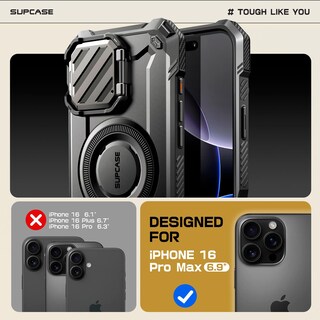Foto 2 | Foto 2 | Funda Supcase Para Iphone 16 Pro Max Con Funda De Cámara Negra - Venta Internacional.