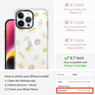 Foto 2 | Foto 2 | Funda De Teléfono Mosnovo Para Iphone 14 Pro Max Buffertech Clear - Venta Internacional.