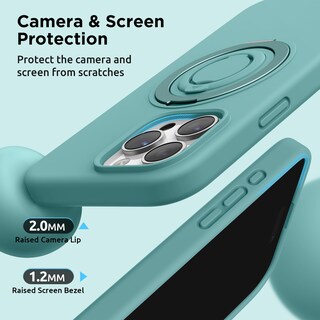 Foto 7 | Foto 7 | Funda Surphy Con Soporte Magnético Para Iphone 16 Pro Max, Color Verde - Venta Internacional.