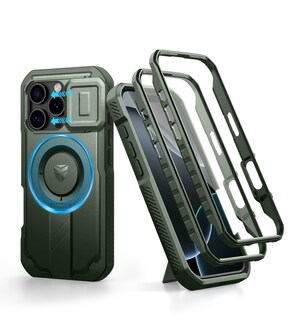 Foto 1 | Foto 1 | Funda Dexnor Para Iphone 16 Pro Con Cámara Deslizante, Color Verde Militar - Venta Internacional.