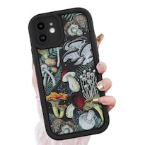 Funda De Teléfono Kanghar Black Cute Mushroom Art Para Iphone 11 - Venta Internacional.