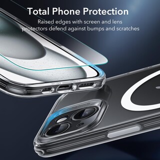 Foto 5 | Foto 5 | Set De Fundas Esr Para Iphone 15 Translúcidas Mate Con Protector De Pantalla - Venta Internacional.