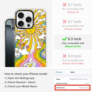 Foto 2 | Foto 2 | Funda De Teléfono Mosnovo Buffertech A Prueba De Golpes Para Iphone 16 Pro - Venta Internacional.