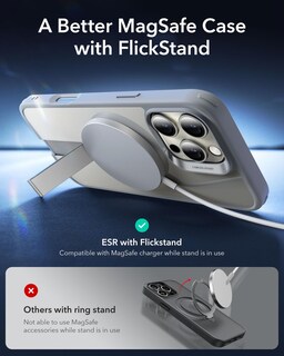 Foto 3 | Foto 3 | Funda De Teléfono Esr Para Iphone 16 Pro Max Con Soporte Magsafe Clear Grey - Venta Internacional.