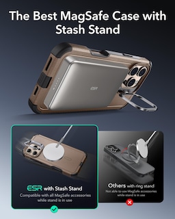 Foto 5 | Foto 5 | Funda De Teléfono Esr Para Iphone 16 Pro Con Soporte De Protección Contra Caídas De 23 Pies - Venta Internacional.