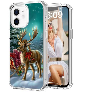 Foto 1 | Foto 1 | Funda De Teléfono Icedio Christmas Para Iphone 12/12 Pro Con Pantalla P - Venta Internacional.