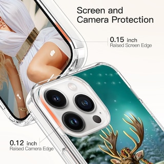 Foto 4 | Foto 4 | Funda De Teléfono Icedio Christmas Para Iphone 13 Pro Con Puerto De Pantalla - Venta Internacional.