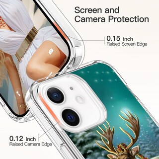 Foto 4 | Foto 4 | Funda De Teléfono Icedio Christmas Para Iphone 12 Mini Con Screen Pro - Venta Internacional.