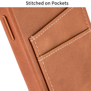 Foto 7 | Foto 7 | Funda De Piel Auténtica Dockem Para Iphone 14 Pro, Color Marrón Claro - Venta Internacional.