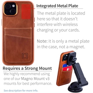 Foto 4 | Foto 4 | Tarjetero Dockem De Piel Auténtica Para Iphone 15 Plus Light Br - Venta Internacional.