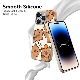 Foto 4 | Foto 4 | Funda Para Teléfono Joyland Cute Orange Capybara Para Iphone 14 Pro Max - Venta Internacional.