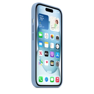 Foto 7 | Foto 7 | Funda De Silicona Para Apple Iphone 15 Con Magsafe Winter Blue - Venta Internacional.