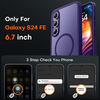 Foto 2 | Foto 2 | Funda De Teléfono Tocol Magnetic Para Samsung Galaxy S24 Fe 6.7 - Venta Internacional.