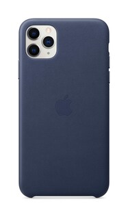 Foto 2 | Foto 2 | Funda de Piel Apple Azul Medianoche para iPhone 11 Pro Max - Venta Internacional