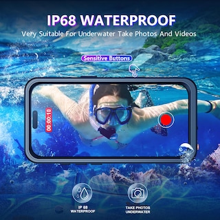 Foto 3 | Foto 3 | Funda Impermeable Temdan Compatible Con Iphone 16 Pro De 6,3 Pulgadas - Venta Internacional.