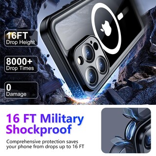 Foto 4 | Foto 4 | Funda Impermeable Temdan Compatible Con Iphone 16 Pro De 6,3 Pulgadas - Venta Internacional.