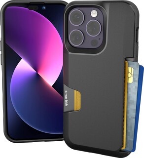 Foto 1 | Foto 1 | Funda Tipo Cartera Smartish Para Iphone 14 Pro Wallet Slayer Vol. 1, Color Negro - Venta Internacional.