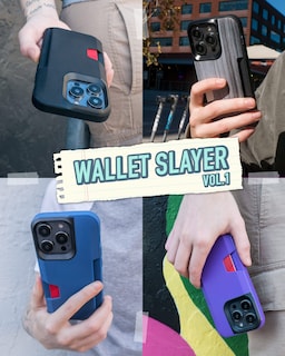 Foto 6 | Foto 6 | Funda Tipo Cartera Smartish Para Iphone 14 Pro Wallet Slayer Vol. 1, Color Negro - Venta Internacional.