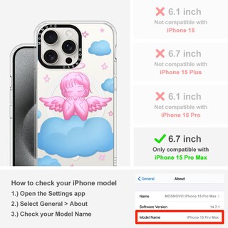 Foto 2 | Foto 2 | Funda De Teléfono Mosnovo Para Iphone 15 Pro Max Con Magsafe Pink - Venta Internacional.