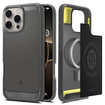 Funda Para Teléfono Spigen Rugged Armor Magfit Iphone 16 Pro Max Gris - Venta Internacional.