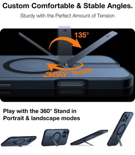 Foto 2 | Foto 2 | Funda De Teléfono Torras Con Soporte Giratorio De 360° Mejorado Para Iphone 16 Pro - Venta Internacional.