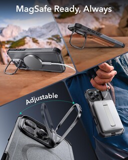 Foto 6 | Foto 6 | Funda Esr Para Iphone 16 Pro Con Soporte Magnético, Color Gris - Venta Internacional.